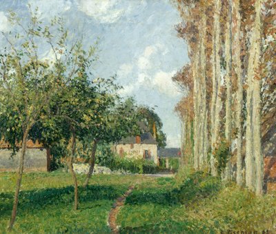 Varengeville, the Manor Inn, Afternoon, 1889 by Camille Jacob Pissarro